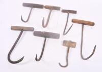 HOOK: A collection of seven vintage Hay Bale&nbsp;Hooks all in various sizes&nbsp; - 3