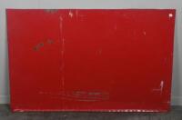ALFA ROMEO: A hand painted metal Alfa Romeo 'Diana Gaze 1928 6c 1500cc s/c' sign, cut from the transporter of Gaze's 6C. 112cm wide. - 4