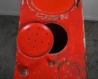 MOBIL OIL: A original Australian Mobil Oil highboy oil pump in Mobiloil 'BB SAE 50' livery, approx 130cm tall. - 6