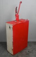 MOBIL OIL: A original Australian Mobil Oil highboy oil pump in Mobiloil 'BB SAE 50' livery, approx 130cm tall. - 8