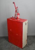 MOBIL OIL: A original Australian Mobil Oil highboy oil pump in Mobiloil 'BB SAE 50' livery, approx 130cm tall. - 9