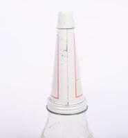 MOBIL: A Mobiloil&nbsp;original one pint glass oil bottle with fitted '40 AF' grade tin top pourer with dust cap - 3