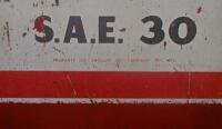 MOBIL: An original Mobil highboy oil pump in 'Mobiloil A SAE 30' livery, approx. 130cm high. - 4