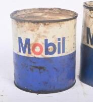 MOBIL: Two five pound/2.5kg Mobil oil grease tins&nbsp; - 2
