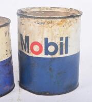 MOBIL: Two five pound/2.5kg Mobil oil grease tins&nbsp; - 3