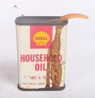 SHELL: Two Shell tins, one 4 fl oz 'Household Oil' tin and one 2.5kg 'Retinax A' Grease&nbsp;tin. - 3