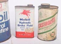 TINS: A collection of four tins including two Mobil, one Castrol and one Hawkins Jointing Paste tin.&nbsp; - 3