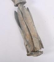 ANCHOR: Two rustic boat anchors, one in grappling hook style.&nbsp; - 3