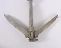 ANCHOR: Two rustic boat anchors, one in grappling hook style.&nbsp; - 4