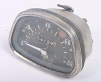 GAUGES: Two gauges including 80mph speedometer likely Motorcycle and one 'Stewart Warner' Tachometer. - 2
