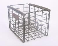 TOOTH: A galvinised&nbsp;wire 12 bottle crate with 'Tooth & Co' plaque to side. - 3