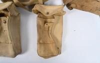 HESSIAN BAGS: A collection of six Hessian bags including three larger shoulder styled bags and three smaller - 3