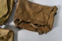 HESSIAN BAGS: A collection of six Hessian bags including three larger shoulder styled bags and three smaller - 4