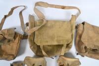 HESSIAN BAGS: A collection of six Hessian bags including three larger shoulder styled bags and three smaller - 5