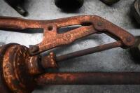 PUMP PARTS: A tub full of various pump/tap parts including Gilbarco highboy oil pump top, and others&nbsp; - 5