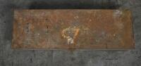 TOOL BOX: A long metal blue tool box, 88cm wide, 30cm deep, 20.5cm high. - 2