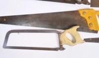 SAWS: A collection of vintage hand saws approx 15. - 2