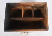 AMMO BOX: Two vintage timber ammunition boxes, approx. 37cm wide. - 4