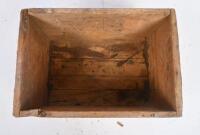 AMMO BOX: Two vintage timber ammunition boxes, approx. 37cm wide. - 9