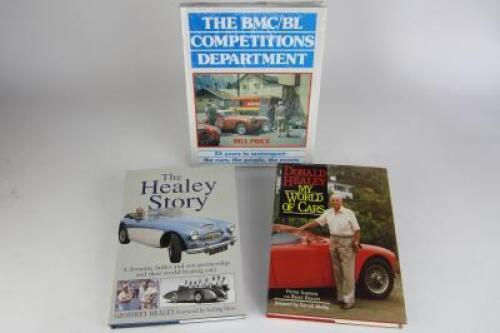 BMC/BL/HEALEY: Three hardcover books relating to BMC/BL/HEALEY.