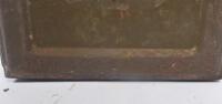 AMMO BOX: A WW2 era army ammunition box stamped '100 Cal.50 API-M8 In Cartons Lot T.W. 18327' 30cm wide - 4
