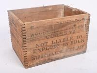 CARTRIDGE BOXES: Two vintage timber 'Sporting Cartridges' boxes each 37cm wide. - 4