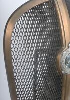HOTCHKISS: An excellent c1940s Hotchkiss automobile grille, mounted to decorative display stand, approx 80cm high overall. - 4