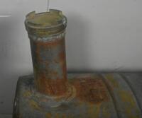 FUEL TANK: A large early round fuel tank 84cm wide. - 2