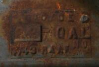 FUEL TANK: A large early round fuel tank 84cm wide. - 4