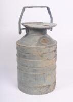 DRUM: A rare early oil drum with brass makers plaque 'A.Joyce & Co Melbourne', approx. 48cm high
