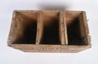PLUME: Two vintage timber Plume Motor Spirit carrying boxes, with printed advertising to either side, each approx 53cm wide, 23cm deep 37cm high.&nbsp; - 5