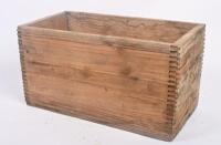 BOXES: Two vintage timber cartridge/explosives boxes, largest 26cm wide, 51cm deep, 27cm high. - 3