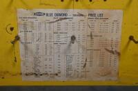 TOOL RACK: Two Dunfor Tools Australia spanner/wrench racks, timber with mounted hooks for hanging, likely used as a shop display. Each approx 91cm wide, 61cm high - 5