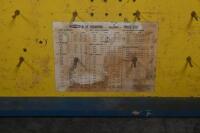 TOOL RACK: Two Dunfor Tools Australia spanner/wrench racks, timber with mounted hooks for hanging, likely used as a shop display. Each approx 91cm wide, 61cm high - 9