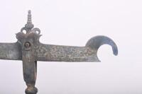 SCALE: A very early forged cast iron Avery&nbsp;shop balance scale, approx 63cm tall.&nbsp; - 3