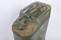JERRY CAN: A green metal jerry can, likely 20L.&nbsp; - 3