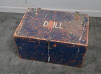 WASHERS & NUTS: A large collection of washers & nuts within wooden box. Measures 48cm wide, 32cm deep, 25cm high - 3