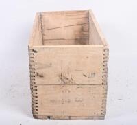 ALFRED NOBELS: A vintage timber 'Alfred Nobel's Australiasia Explosives' box, approx 26cm wide, 51cm deep, 27.5cm high - 3