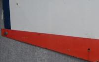 MOBIL: A large original Mobil shield enamel sign with flying Pegasus centered. 240cm wide, 121cm high.&nbsp; - 4