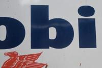 MOBIL: A large original Mobil shield enamel sign with flying Pegasus centered. 240cm wide, 121cm high.&nbsp; - 7