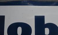 MOBIL: A large original Mobil shield enamel sign with flying Pegasus centered. 240cm wide, 121cm high.&nbsp; - 9