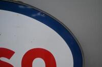 ESSO: A large original double sided enamel Esso hanging service station sign within steel surround, stamped to lower 'SP Made In USA 62' '87'A 58'A' 225cm wide, 152cm high. - 4