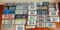 NUMBER PLATES: A large collection of number plates - 4