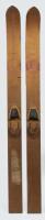 SKIS: A pair of impressive early c1930s wooden 'D'arcy Rutherford Autograph Model' skis 247cm high each
