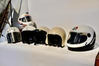 HELMETS: A collection of six helmets for decorative use only, including Nava, AGV & Bell [Sydney] - 2
