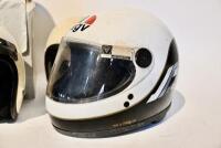 HELMETS: A collection of six helmets for decorative use only, including Nava, AGV & Bell [Sydney] - 4