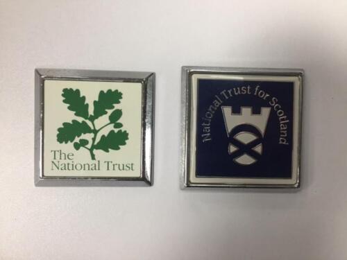 NATIONAL TRUST: Two National trust car badges from England and Scotland