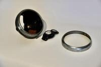 LAMP: A Lucas MU142 8? head light shell, believed to be NOS, with panel nut, no gauge or switch and additional rim [Sydney] - 6