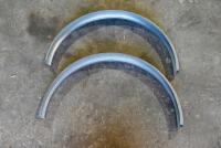GUARDS: A pair of reproduction&nbsp;Panama hat style mud guards to suit veteran motorcycles with wheel size 26 x 2.5 tyre [Sydney]