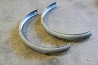 GUARDS: A pair of reproduction&nbsp;Panama hat style mud guards to suit veteran motorcycles with wheel size 26 x 2.5 tyre [Sydney] - 2